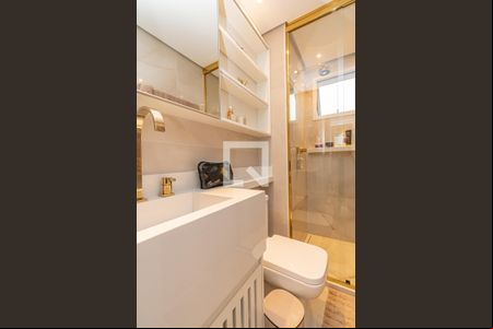 Banheiro da Suíte  de apartamento para alugar com 2 quartos, 56m² em Bonfim, Campinas