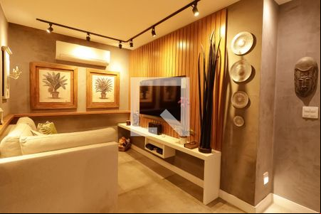 Sala de apartamento para alugar com 1 quarto, 62m² em Barra da Tijuca, Rio de Janeiro