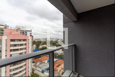 Varanda da Sala de apartamento para alugar com 1 quarto, 49m² em Indianópolis, São Paulo