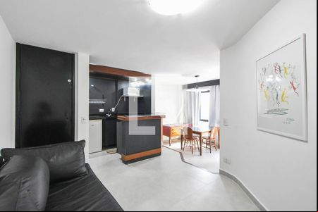 Sala de apartamento à venda com 1 quarto, 48m² em Cidade Monções, São Paulo