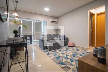 Sala de apartamento para alugar com 1 quarto, 49m² em Setor Marista, Goiânia