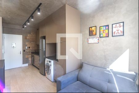 Sala de estar de kitnet/studio à venda com 1 quarto, 36m² em Rudge Ramos, São Bernardo do Campo