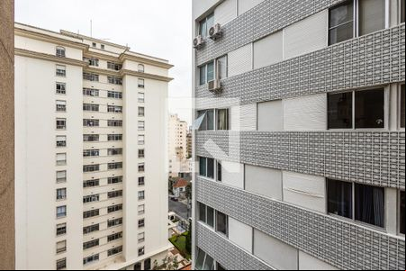 Varanda da Sala - Vista de apartamento à venda com 1 quarto, 43m² em Jardins, São Paulo