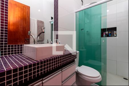 Banheiro Social de casa para alugar com 1 quarto, 120m² em Mandaqui, São Paulo