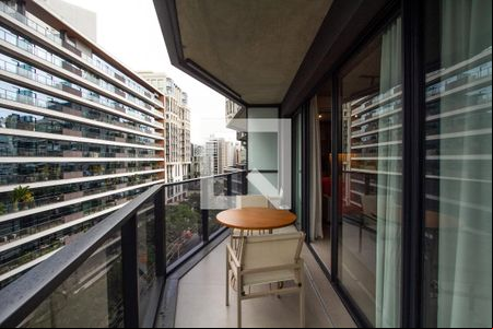 Varanda  de apartamento para alugar com 1 quarto, 43m² em Itaim Bibi, São Paulo