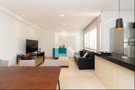 Sala de apartamento para alugar com 2 quartos, 70m² em Santo Antônio, Belo Horizonte