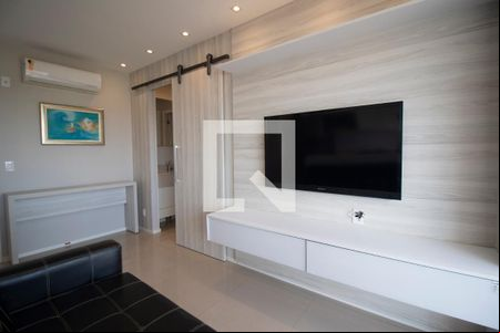 Sala de apartamento para alugar com 1 quarto, 46m² em Jardim Goiás, Goiânia