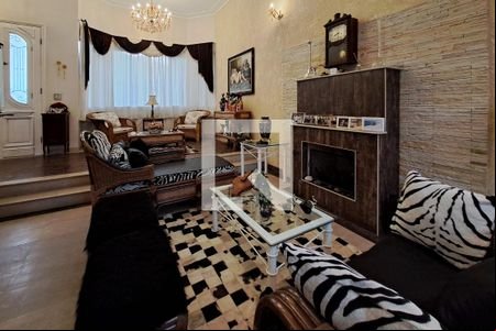 Sala de Lareira de casa para alugar com 5 quartos, 425m² em Santa Maria, São Caetano do Sul