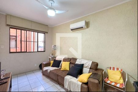 Sala de apartamento para alugar com 1 quarto, 45m² em Vila Julia, Guarujá