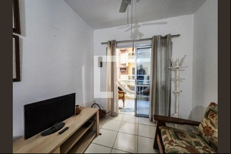 Sala de apartamento para alugar com 2 quartos, 70m² em Jardim Tres Marias, Guarujá