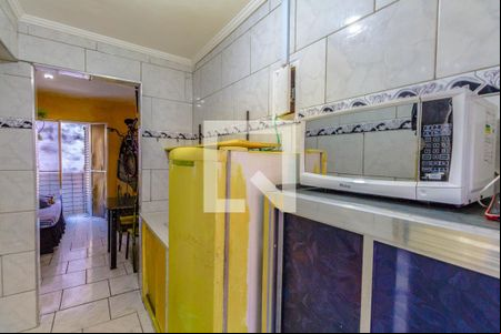 Cozinha de kitnet/studio para alugar com 1 quarto, 30m² em Guilhermina, Praia Grande
