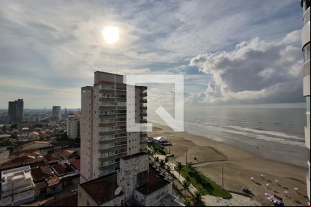 Vista da Sacada de apartamento para alugar com 1 quarto, 47m² em Caiçara, Praia Grande