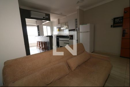 Sala de apartamento para alugar com 1 quarto, 47m² em Caiçara, Praia Grande