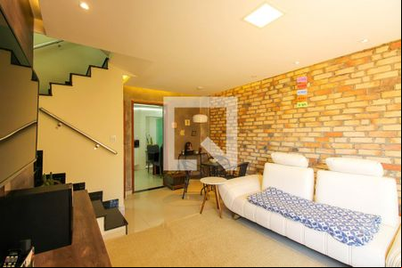 Sala de casa de condomínio à venda com 3 quartos, 190m² em Vila Nova Manchester, São Paulo