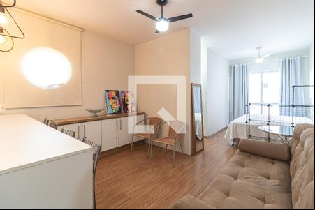 Sala de apartamento para alugar com 1 quarto, 46m² em Barra Funda, São Paulo