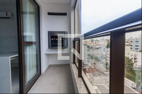 Varanda da Sala de apartamento para alugar com 1 quarto, 42m² em Coqueiros, Florianópolis