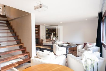 Sala de casa de condomínio para alugar com 5 quartos, 420m² em Bosque da Ribeira, Nova Lima