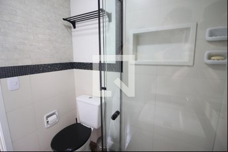 Banheiro da Suíte de apartamento à venda com 1 quarto, 34m² em Presidente Altino, Osasco
