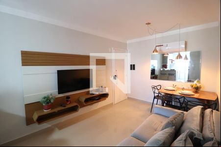 Sala de apartamento para alugar com 2 quartos, 58m² em Santa Mônica, Uberlândia