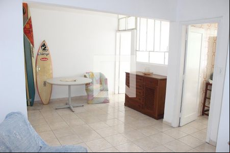 Sala de apartamento para alugar com 1 quarto, 50m² em Centro, São Vicente