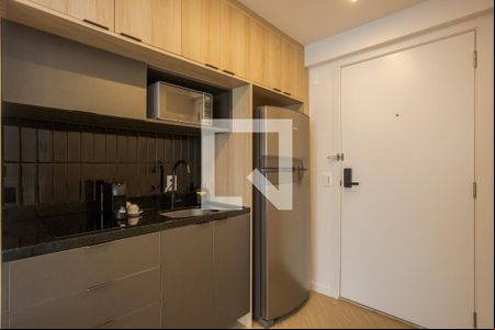Cozinha de kitnet/studio à venda com 1 quarto, 27m² em Mont’serrat, Porto Alegre