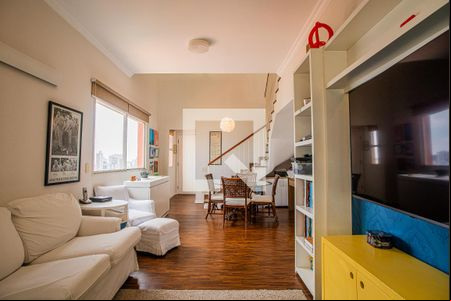 Sala de Estar de apartamento para alugar com 3 quartos, 258m² em Morro dos Ingleses, São Paulo