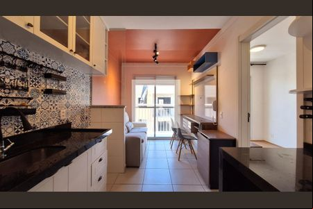 Sala/Cozinha/Área de serviço de apartamento para alugar com 1 quarto, 38m² em Bom Retiro, São Paulo