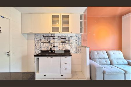 Sala/Cozinha/Área de serviço de apartamento para alugar com 1 quarto, 38m² em Bom Retiro, São Paulo