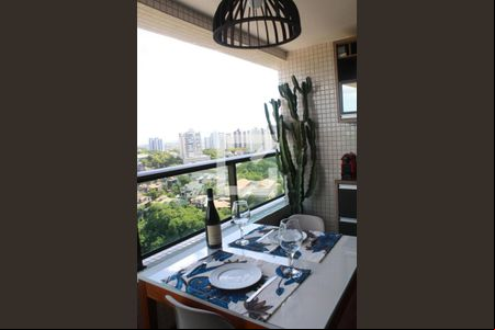 Varanda da Sala de apartamento para alugar com 3 quartos, 115m² em Pituaçu, Salvador