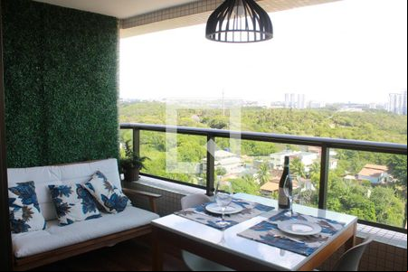 Varanda da Sala de apartamento para alugar com 3 quartos, 115m² em Pituaçu, Salvador