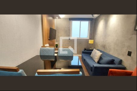 Sala de apartamento para alugar com 1 quarto, 54m² em Centro, Santo André
