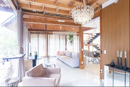sala de casa de condomínio à venda com 3 quartos, 600m² em árgada, Nova Lima