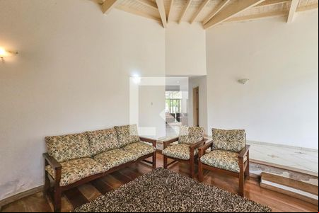 Sala 1 de casa de condomínio para alugar com 6 quartos, 420m² em Balneário Praia do Pernambuco, Guarujá