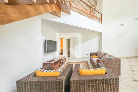 Sala 2 de casa de condomínio para alugar com 6 quartos, 420m² em Balneário Praia do Pernambuco, Guarujá