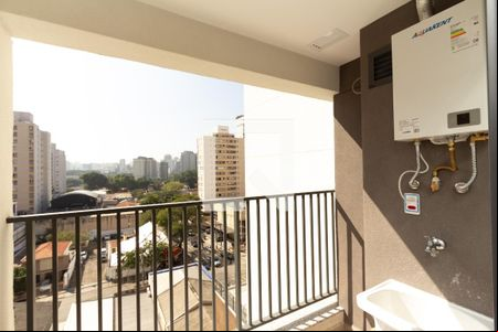 Varanda  de apartamento para alugar com 1 quarto, 29m² em Indianópolis, São Paulo