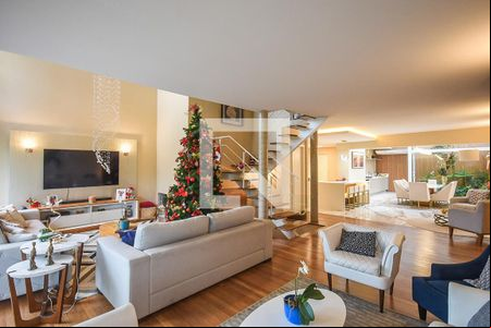 Sala de casa de condomínio à venda com 4 quartos, 372m² em Real Parque, São Paulo