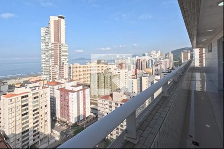 Varanda da Sala de apartamento para alugar com 4 quartos, 135m² em Pompéia, Santos