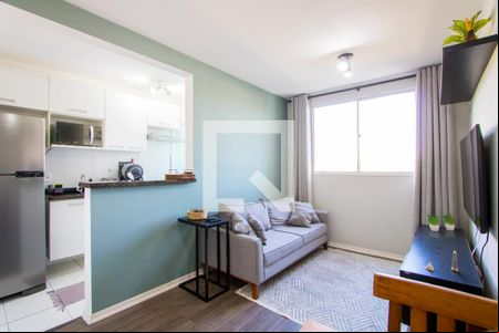 Sala de apartamento para alugar com 2 quartos, 50m² em Vila Homero Thon, Santo André
