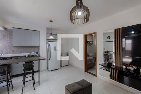 Sala e Cozinha Integrada de apartamento à venda com 2 quartos, 52m² em Jardim Maringa, São Paulo