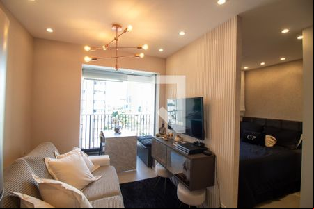 Sala de apartamento para alugar com 1 quarto, 29m² em Campo Belo, São Paulo