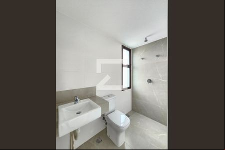 Banheiro da Suíte 2 de apartamento à venda com 2 quartos, 67m² em Santo Agostinho, Belo Horizonte