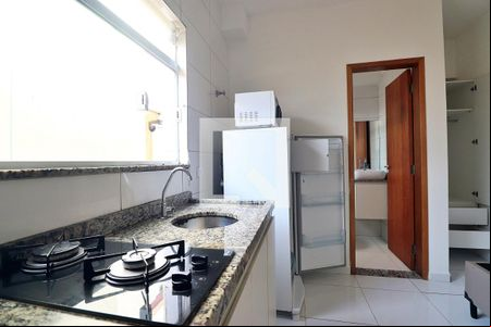 Cozinha de kitnet/studio para alugar com 1 quarto, 15m² em Vila Sao Pedro, Santo André