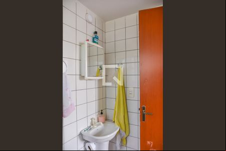 Banheiro da suíte de apartamento para alugar com 3 quartos, 80m² em Paulicéia, São Bernardo do Campo