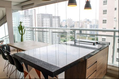 Varanda gourmet de apartamento para alugar com 3 quartos, 117m² em Barra Funda, São Paulo