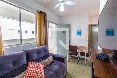 Sala de apartamento para alugar com 1 quarto, 30m² em Guilhermina, Praia Grande