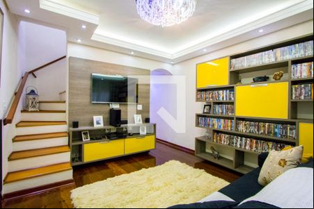 Sala de TV de casa à venda com 2 quartos, 225m² em Vila Bela Vista, Santo André