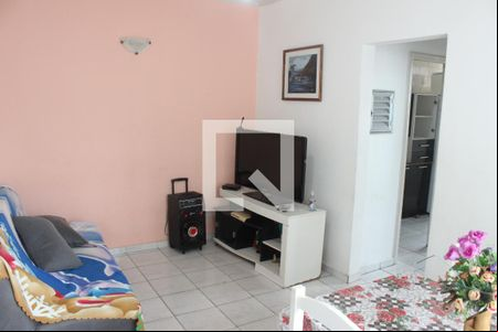 Sala de apartamento para alugar com 1 quarto, 50m² em Centro, São Vicente