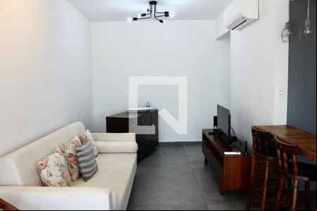 Sala de apartamento para alugar com 2 quartos, 71m² em Loteamento João Batista Julião, Guarujá