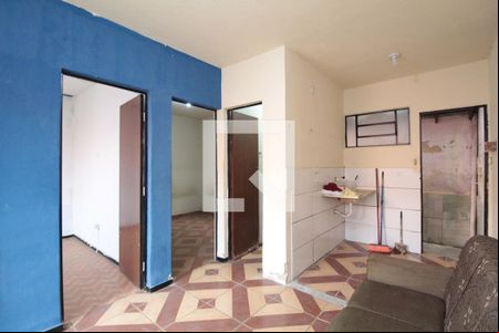 Sala e Cozinha de casa para alugar com 2 quartos, 50m² em Copacabana, Belo Horizonte