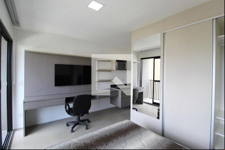 Sala/Quarto de kitnet/studio para alugar com 1 quarto, 24m² em Indianópolis, São Paulo